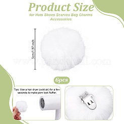 Fibre Pompom Ball&nbsp;FIND-WH0139-942B