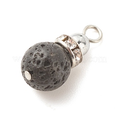 Natural Lava Rock Pendants&nbsp;PALLOY-JF01517