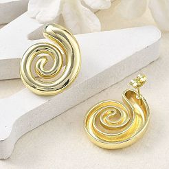 Brass Stud Earrings for Women&nbsp;EJEW-U035-05G