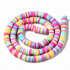 Handmade Polymer Clay Beads Strands&nbsp;CLAY-R089-6mm-137