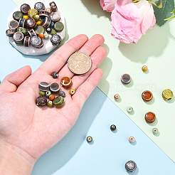 70Pcs 8 Styles Handmade Porcelain Beads&nbsp;PORC-YW0001-50