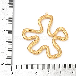304ステンレスペンダント  イオンプレーティング（ip）  花のチャーム  14KGP本金メッキ  43x39.5x3mm  穴：1.5mm&nbsp;STAS-L283-25G-06