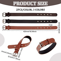 6Pcs 3 Style Imitation Leather Coat Cuff Belt&nbsp;FIND-FG0002-66