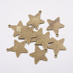 Tibetan Style Alloy Stamping Blank Tag Pendants&nbsp;LS-EA085Y-AB