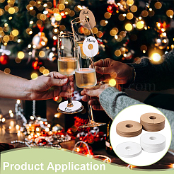 150Pcs 2 Colors Paper Wine Glass Charms&nbsp;AJEW-FG0006-22