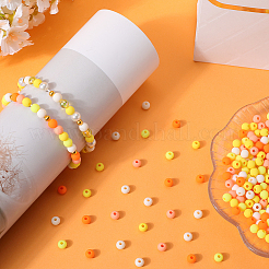 1000Pcs Frosted Opaque Acrylic Beads&nbsp;OACR-SP0001-32A