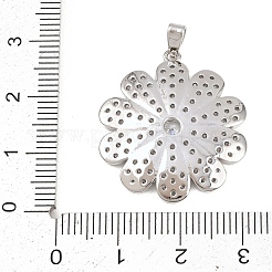 Brass Micro Pave Cubic Zirconia Pendants&nbsp;KK-K418-01B-P