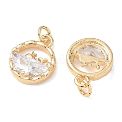 SHEGRACE Brass Clear Cubic Zirconia Pendants&nbsp;XGRQ3K532-544G