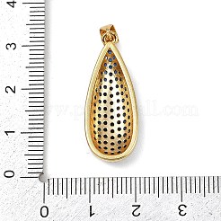 Brass Micro Pave Cubic Zirconia Pendants&nbsp;KK-S526-03G