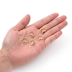 201 Stainless Steel Laser Cut Pendants&nbsp;STAS-S105-T901-2