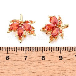 Brass Micro Pave Cubic Zirconia Pendants&nbsp;KK-E068-VC399