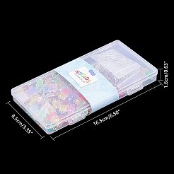 DIYクマ樹脂ダングル作成キット  樹脂ペンダントと真鍮ピアスフック付き  ミックスカラー  ペンダント：20.5x10.5x6.5mm  穴：2mm  8色  10個/カラー  80個/セット&nbsp;DIY-NB0004-25P