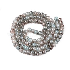 Drawbench Crackle Glass Beads Strands&nbsp;GLAA-N006-8mm-02