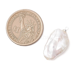 Natural Keshi Pearl Pendants&nbsp;PALLOY-JF04900-02