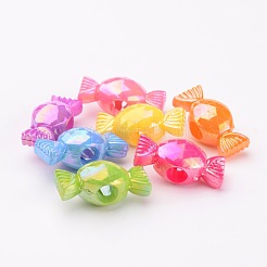 Plating Acrylic Beads&nbsp;X-PPDL021Y