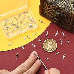 60Pcs 12 Styles Zinc Alloy Cabochons&nbsp;MRMJ-CJ0001-23