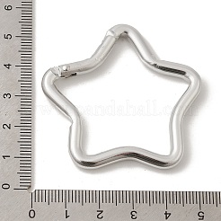 アルミスプリングゲートリング  スター  銀  47.5x49.5x6mm&nbsp;FIND-B056-04B