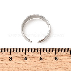304 Stainless Steel Open Cuff Rings&nbsp;RJEW-H261-18P