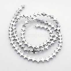 Electroplate Non-magnetic Synthetic Hematite Beads Strands&nbsp;G-J211-06