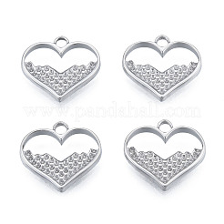 Non-Tarnish 304 Stainless Steel Pendant Rhinestone Settings&nbsp;STAS-N098-218P