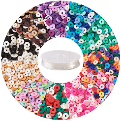 DIY Heishi Bead Stretch Bracelets Making Kits&nbsp;DIY-TA0003-22