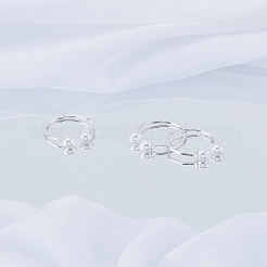 女性用真鍮プラスチックパール指輪セット3個  ホワイト  内径：17mm  3個/セット&nbsp;RJEW-LP0003-50B