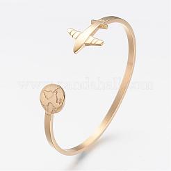 304 Stainless Steel Cuff Bangles&nbsp;BJEW-N0028-02