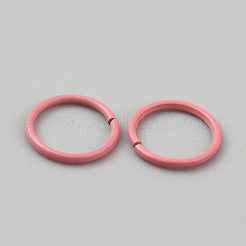 焼き付け塗装鉄オープン丸カン  ショッキングピンク  12x1mm  18ゲージ  内径：10mm&nbsp;FIND-WH0152-938B-05
