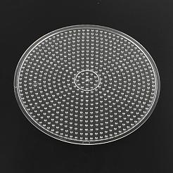 5x5mmDIYアイロンビーズに使用フラットラウンドABCプラスチックペグボード  透明  154x5mm&nbsp;DIY-Q009-52