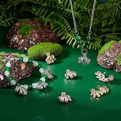 12Pcs 3 Colors Rack Plating Alloy Locket Pendants&nbsp;FIND-FH0004-77