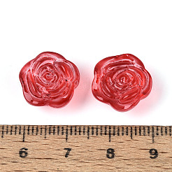 Baking Paint Transparent Glass Beads&nbsp;DGLA-T004-40B-A