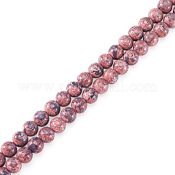 ベーキングペイントガラスビーズ1本  ラウンド  インディアンレッド  8~8.5mm  穴：1~1.2mm  約105~106個/連  30.71~31.10インチ（78~79cm）&nbsp;DGLA-TADJ0001-01E