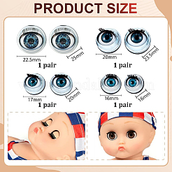 4 Pairs 4 Styles Plastic Doll Eyes&nbsp;FIND-PH0028-37