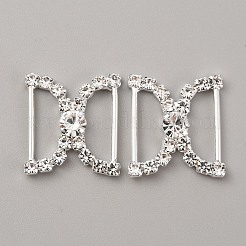 Brass Rhinestone Shoe Decoration&nbsp;LS-FIND-WH0110-387S