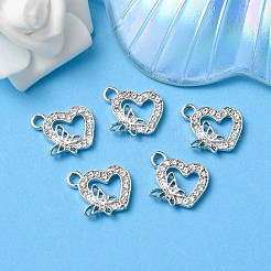 Alloy Rhinestone Pendants&nbsp;ALRI-YW0001-02