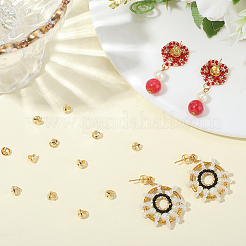 30Pcs Brass Ear Nuts&nbsp;KK-BBC0019-92G