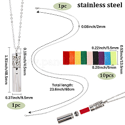 304 Stainless Steel Hollow Cloud Column Perfume Bottle Pendant Necklaces&nbsp;NJEW-SC0001-47B