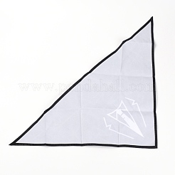 布ペットハンカチ  ペット用品  三角形  ブラック  315x630x0.5mm&nbsp;AJEW-WH0223-53