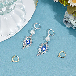4Pcs 2 Style 925 Sterling Silver Hoop Earrings&nbsp;STER-GO0001-07
