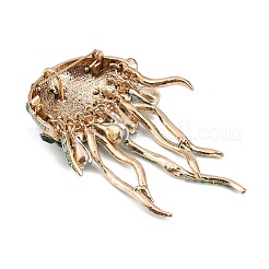 Jellyfish Alloy Rhinestones Tassel Brooches&nbsp;JEWB-S022-11B