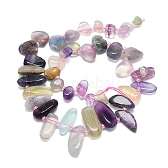 Natural Colorful Fluorite Beads Strands&nbsp;G-G106-J08-01