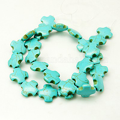 Synthetic Turquoise Beads Strands&nbsp;X-TURQ-H055-28-1