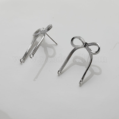 Brass Stud Earring Finding&nbsp;LS-KK-U061-14B-P-1