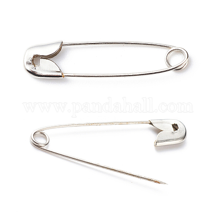 アイアン製安全ピン  プラチナ  26~28x6x2mm  ピン：0.5mm  約1000個/袋&nbsp;NEED-D006-28mm-1