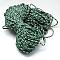 7 Inner Cores Polyester & Spandex Cord Ropes, with Patterns, for Rope Bracelets & Shoe Lace Cord Making, Sea Green, 4mm, about 109.36 yards(100m)/bundle, 420~500g/bundle