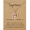 Alloy Constellation Pendant Necklaces, Golden, Sagittarius, 17.13 inch(43.5cm)