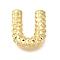 Rack Plating, Brass Pendants, Cadmium Free & Lead Free, Letter A~Z Charms, Letter U, 20.5x17.5x5.5mm, Hole: 2.5x3mm