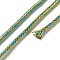 14M Two Tone Polyester Braided Cord, Round, Dark Turquoise, 2.5mm, about 15.31 Yards(14m)/Roll