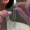 Alloy Rhinesonte Cuff Earrings, Light Gold, Moon