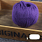 Macrame Cotton Cord, Twisted Cotton Rope, for Wall Hanging, Plant Hangers, Crafts and Wedding Decorations, Dark Violet, 4mm, about 120.29 yards(110m)/roll